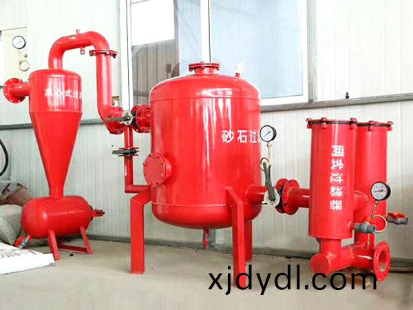離心(xin)+砂石+網(wǎng)式(shi)三級(jí)過(guò)濾站